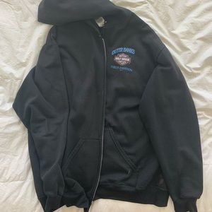 “outer banks bike week” Harley Davidson zip up